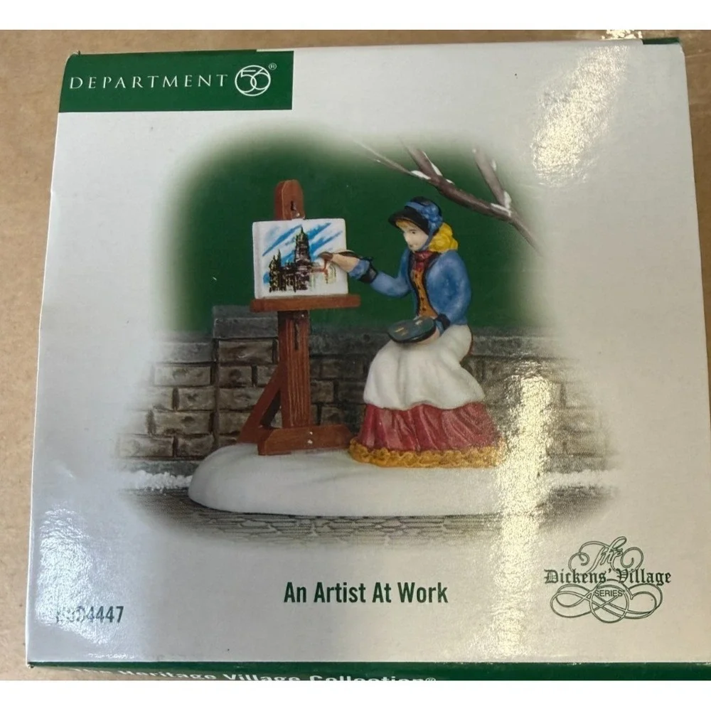 Dept 56 Dickens Village An Artist At Work Figurine Accessory 54447